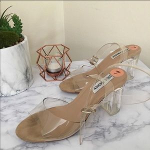 Steve Madden Clear Heels